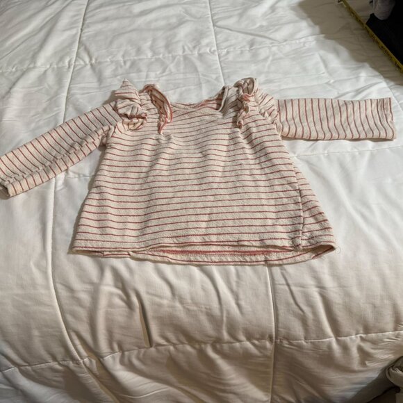 ZARA KIDS STRIPE , RUFFLE TOP SIZE 2-3 YEARS - Picture 1 of 3